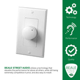 Beale Street In-Wall Rotary Volume Control for Home Theater Systems
